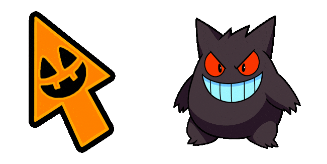 halloween pokemon gengar animated custom cursor