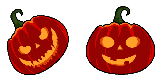 halloween smiling jack o lantern animated custom cursor