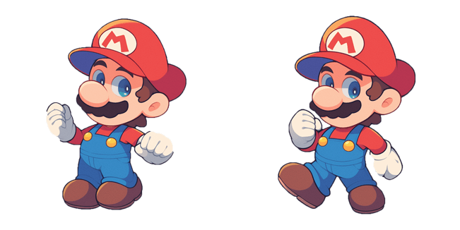 happy super mario custom cursor