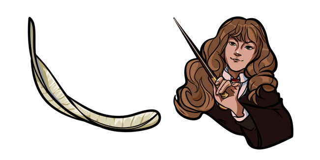 harry potter hermione feather custom cursor