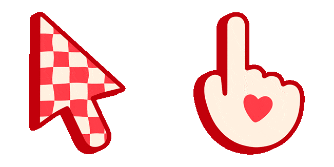 heartpop texture animated custom cursor