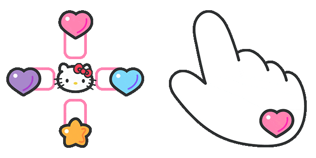 hello kitty crosshair animated custom cursor