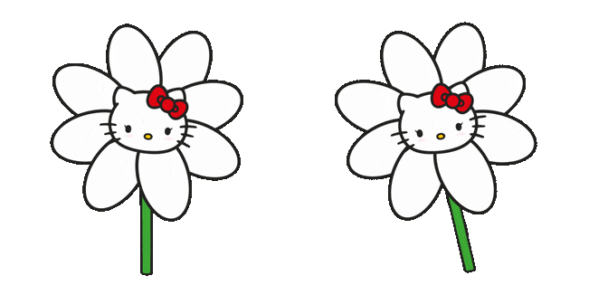 hello kitty flower animated custom cursor