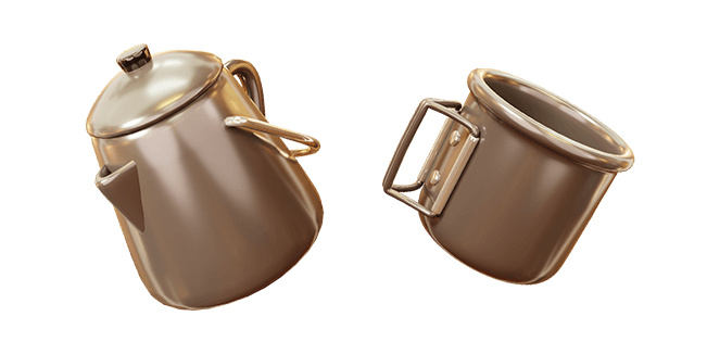 hiking kettle pot & hiking mug 3D custom cursor