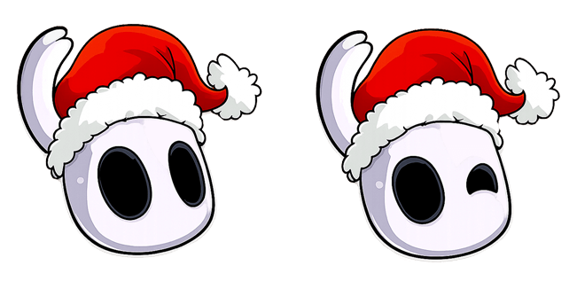 hollow knight knight in christmas hat custom cursor