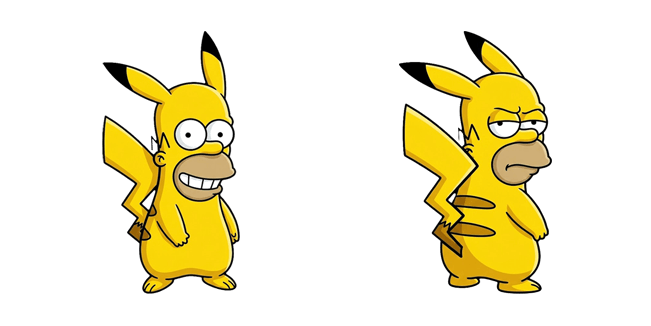 homer pikachu meme custom cursor