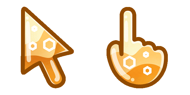 honey wave texture animated custom cursor