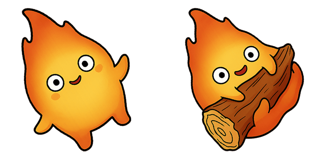 howl's moving castle calcifer custom cursor