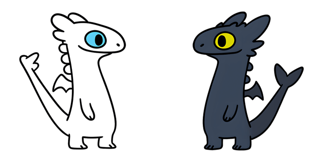 httyd funny toothless light fury custom cursor