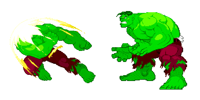 hulk fight pixel animated custom cursor