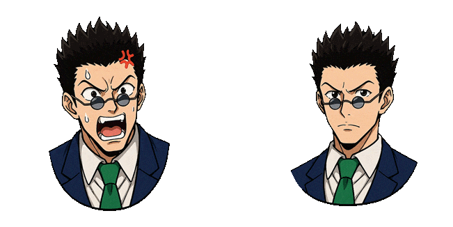 hunter x hunter leorio rage animated custom cursor