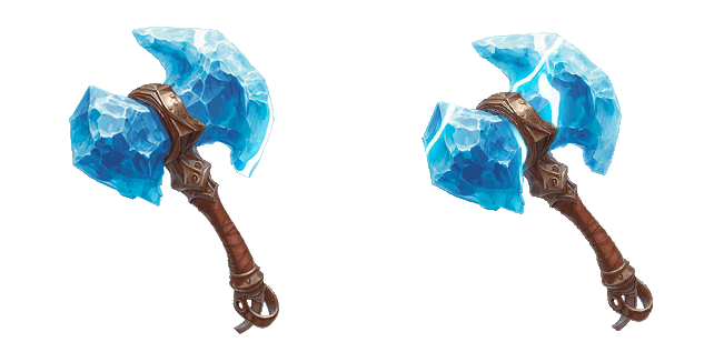 ice axe animated custom cursor