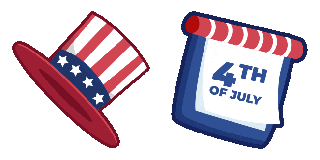 independence day uncle sam hat animated custom cursor