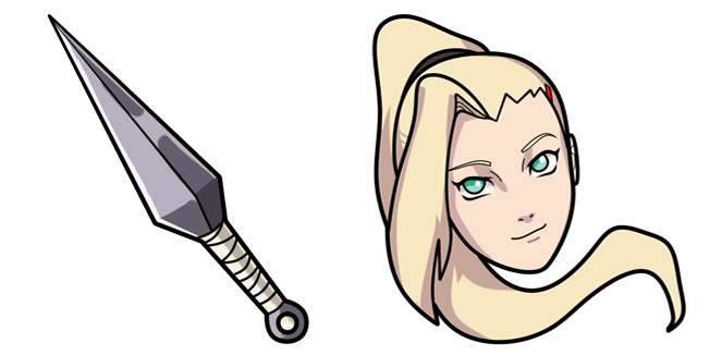 naruto ino yamanaka kunai custom cursor