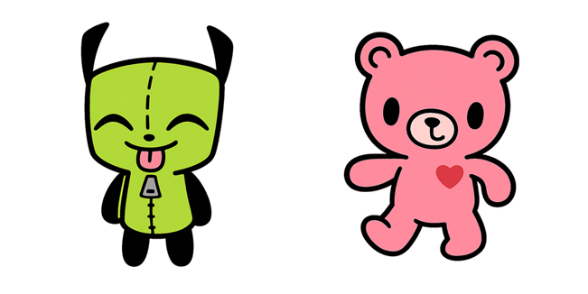 invader zim gir gloomy bear custom cursor