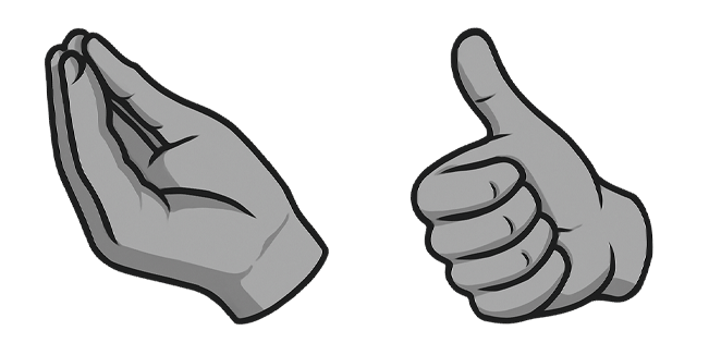 italian hand gestures custom cursor