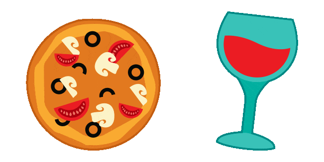 italy aesthetic pizza vine animated custom cursor