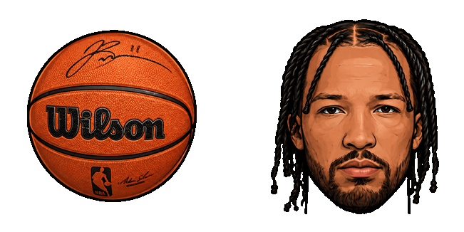 jalen brunson basketball animated custom cursor