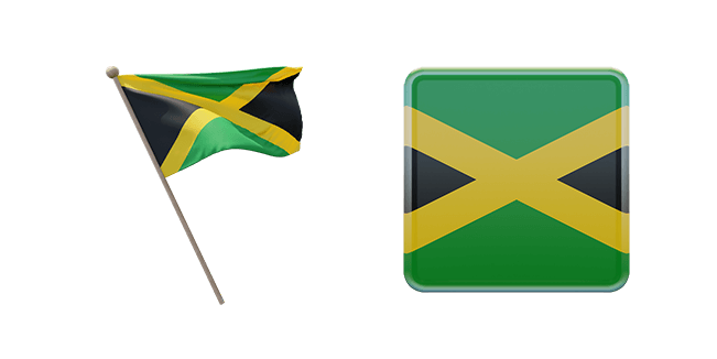 jamaica flag 3D custom cursor