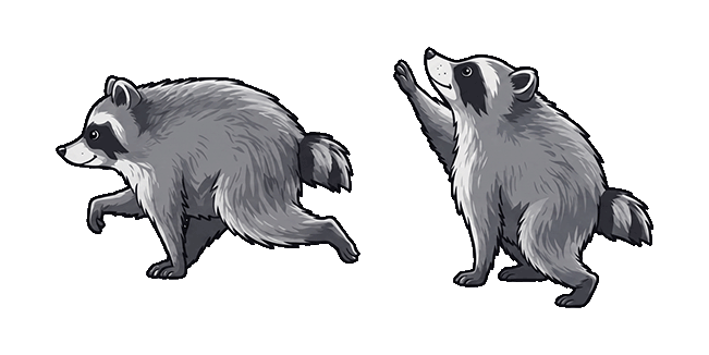 jimothy the raccoon animated custom cursor