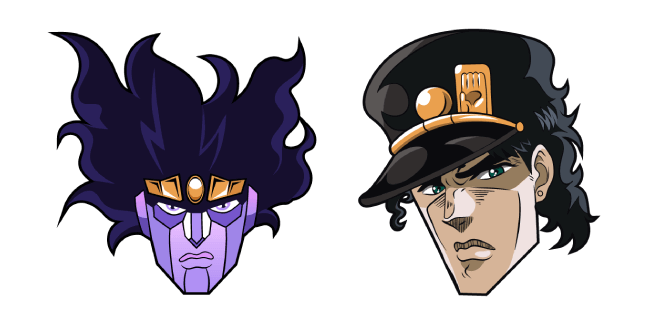 Jotaro Kujo and his stand Star Platinum