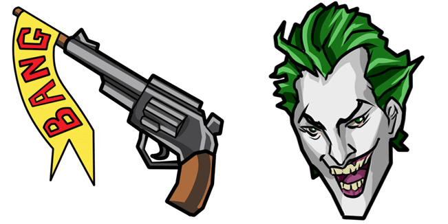 joker bang flag pistol custom cursor