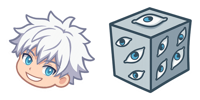jujutsu kaisen chibi satoru gojo prison realm cube custom cursor