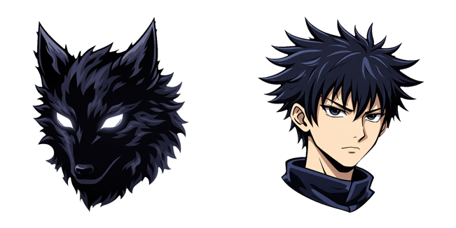 jujutsu kaisen megumi fushiguro divine dog custom cursor