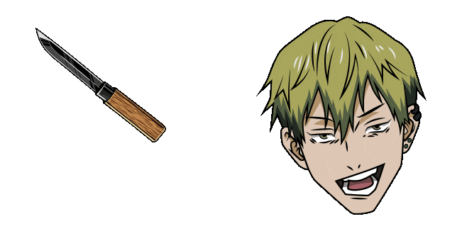 jujutsu kaisen naoya zenin knife animated custom cursor