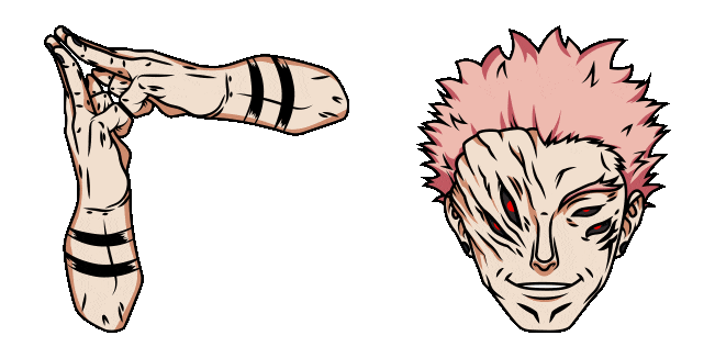 jujutsu kaisen sukuna malevolent shrine animated custom cursor