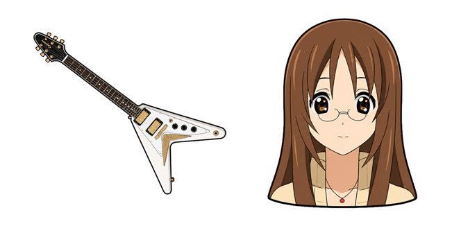 k on! sawako yamanaka epiphone 1958 korina flying v custom cursor