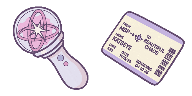 katseye lightstick ticket animated custom cursor