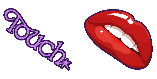 katseye touch glossy lips animated custom cursor