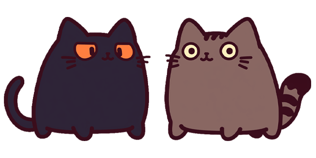 kawaii black cat brown tabby kitty custom cursor