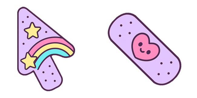 kawaii heart bandage arrow custom cursor