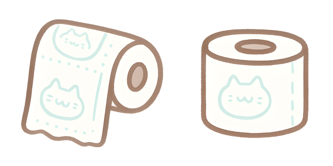 kawaii toilet paper custom cursor