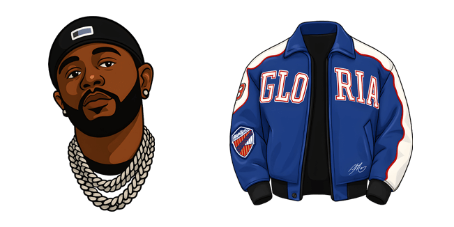 kendrick lamar gloria varsity jacket custom cursor