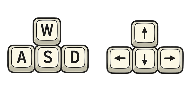keyboard controls custom cursor