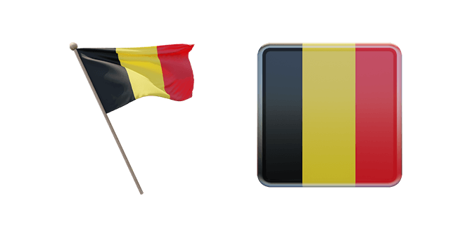 kingdom of belgium flag 3D custom cursor