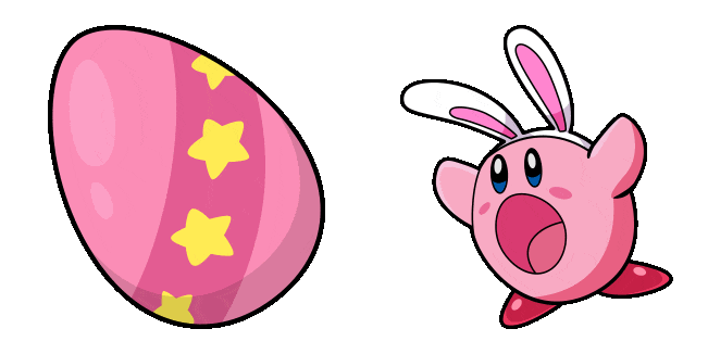 kirby easter egg animated custom cursor