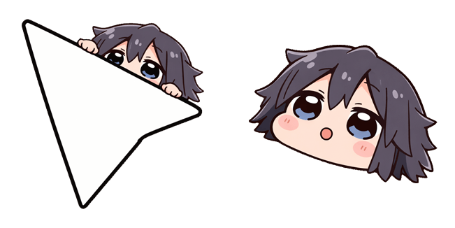 kny giyu tomioka chibi arrow custom cursor