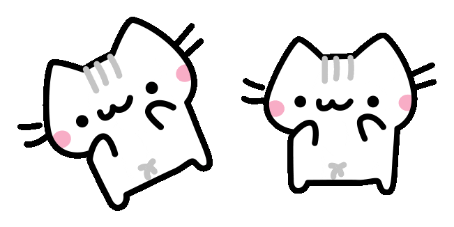 korean reactions cat shy meme animated custom cursor