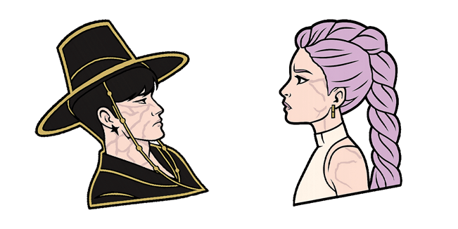 kpop demon hunters jinu & rumi custom cursor