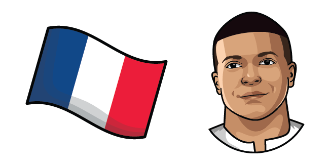 kylian mbappe flag of france custom cursor