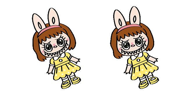 labubu dolly animated custom cursor