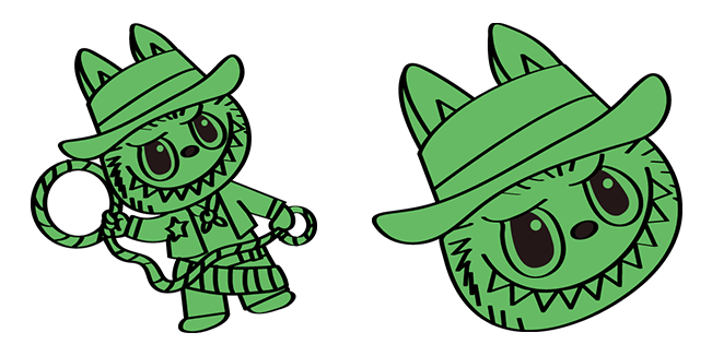 labubu vintage cowboy custom cursor