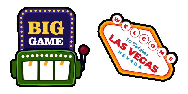 las vegas slot machine sign animated custom cursor