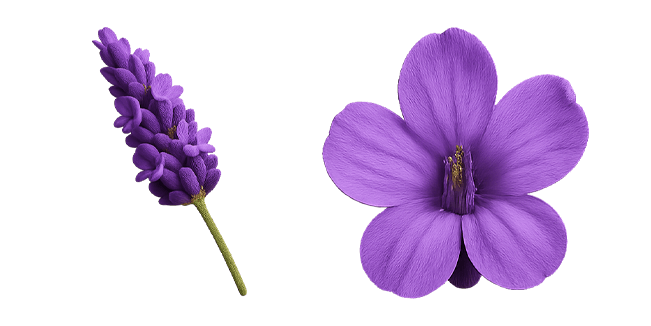 lavender flower custom cursor