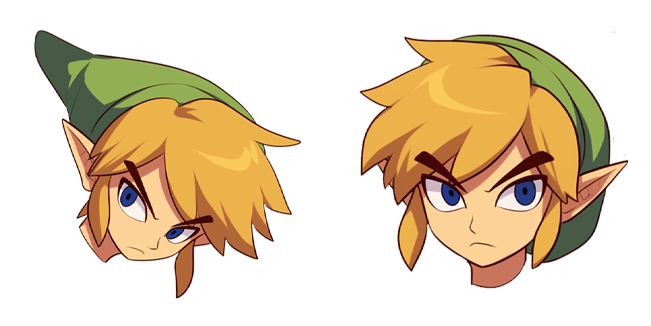 legend of zelda link head custom cursor