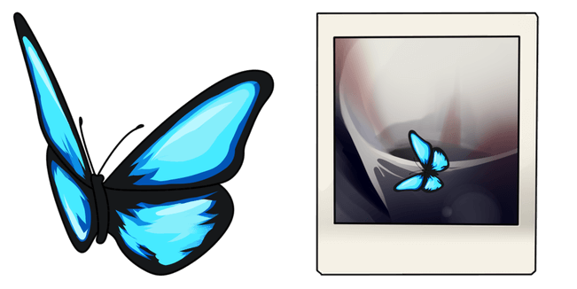 life is strange blue butterfly custom cursor